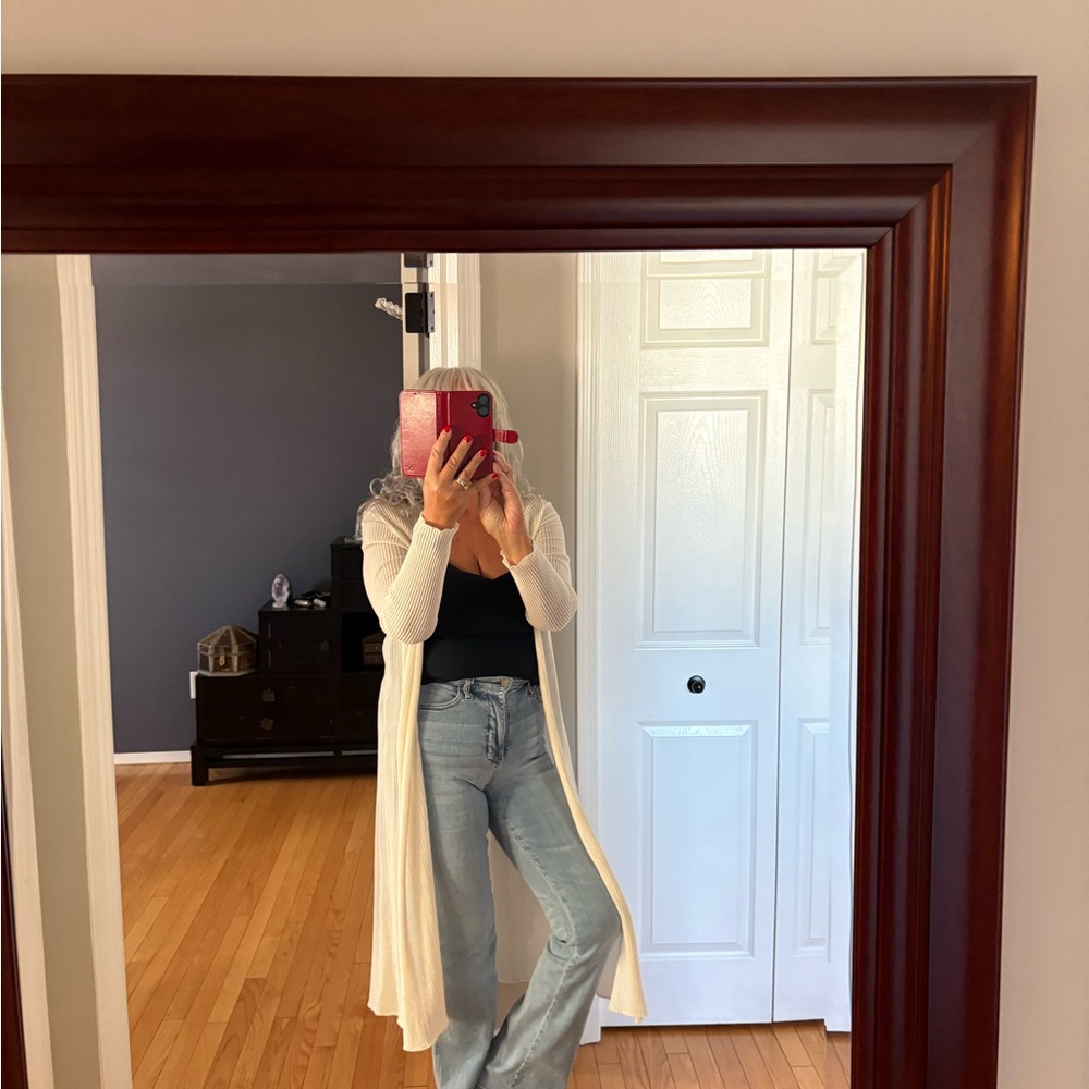 Eileen Fisher Cream Organic Cotton Blend Top - Picture 7 of 7